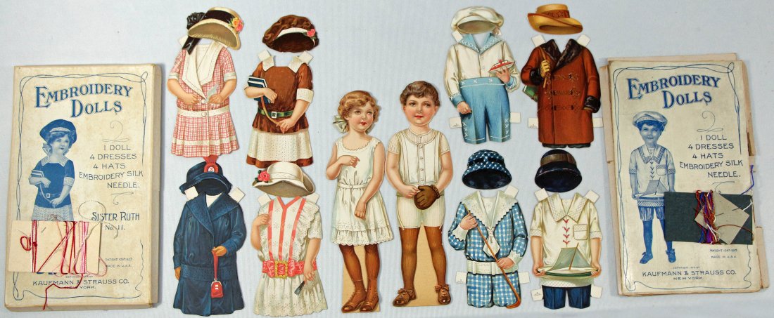EMBROIDERY PAPER DOLLS FROM KAUFMANN & STRAUSS (1 of 2)