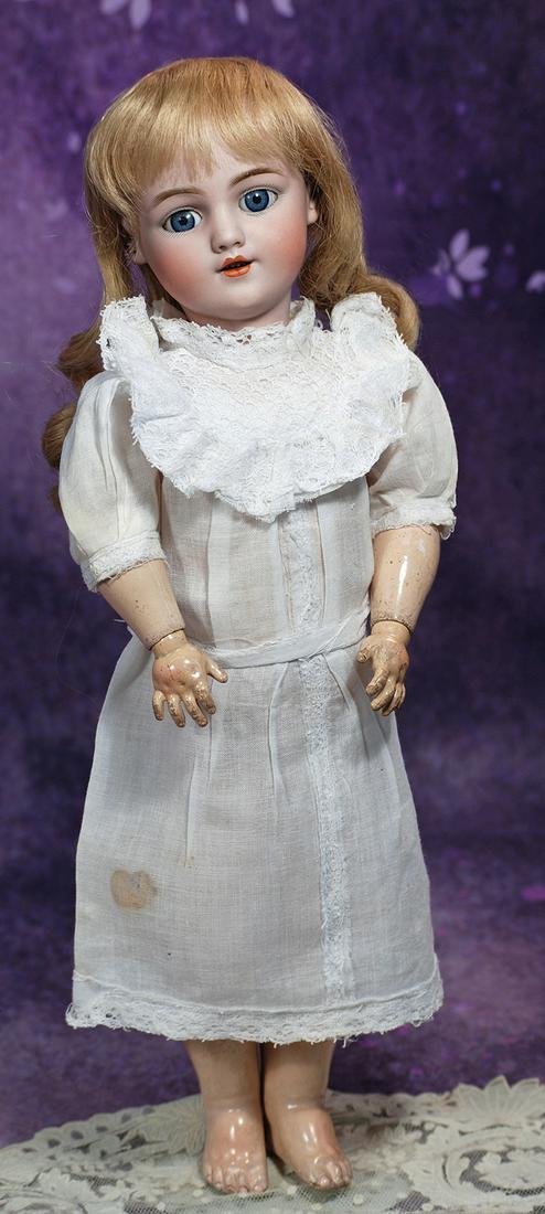 GERMAN BISQUE, 1249 SANTA, BY SIMON AND HALBIG.  17”.  Marks: S & H 1249 Dep, Santa, Germany (1 of 2)