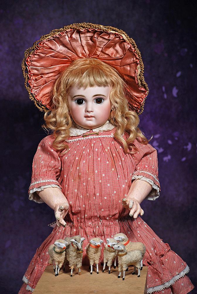 SUPERB, EARLIEST MODEL OF FRENCH BISQUE ;E.J. BEBE BY JUMEAU. (1 of 3)