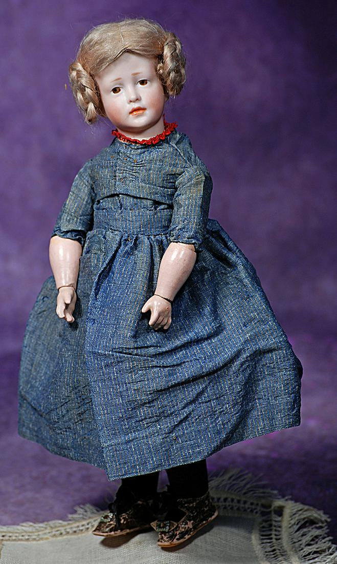 RARE, PETITE MODEL 150 ART CHARACTER BY SIMON & HALBIG. 12”. Marks: S & H 150. Bisque socket (1 of 2)