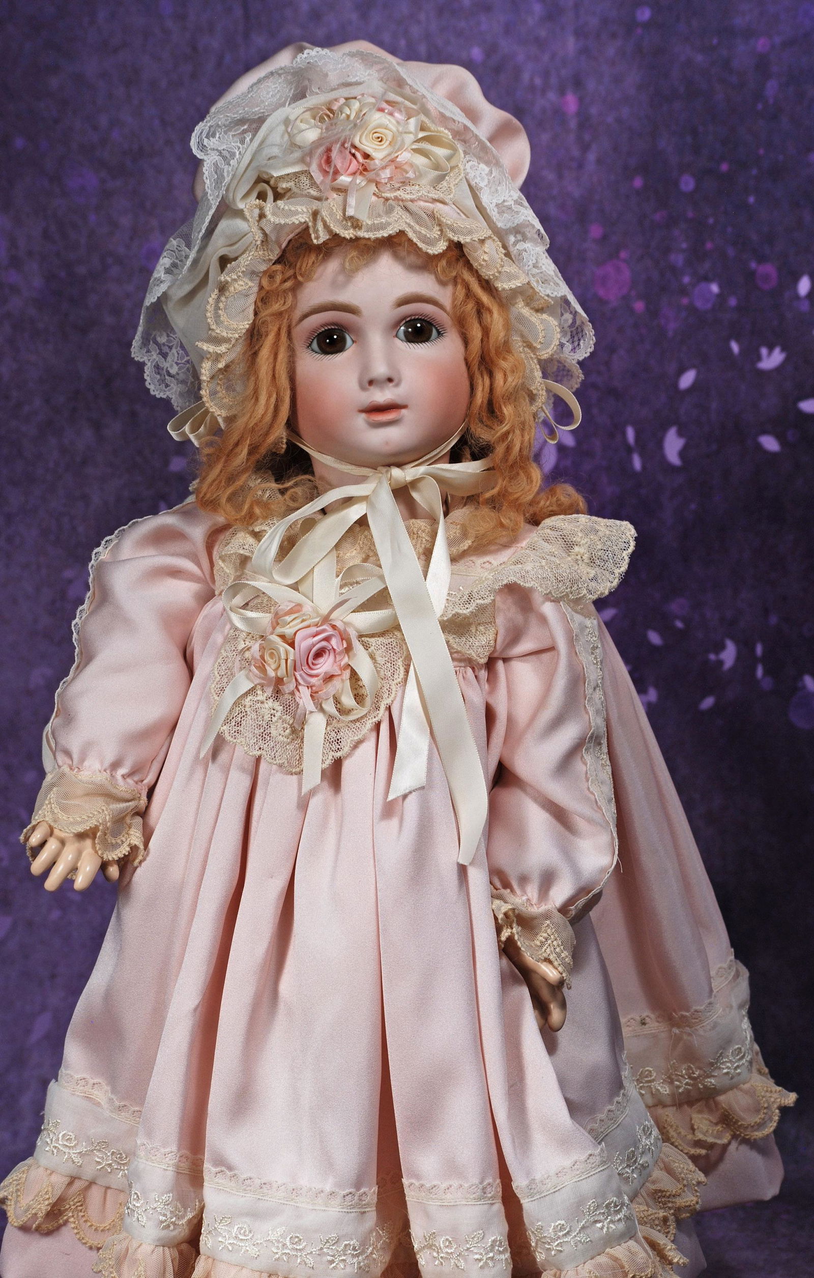 FRENCH BISQUE “A. T” BEBE BY ARTIST LYNDA MARX.  Marks: A T 14, Lynda and Allan Marx. (1 of 1)