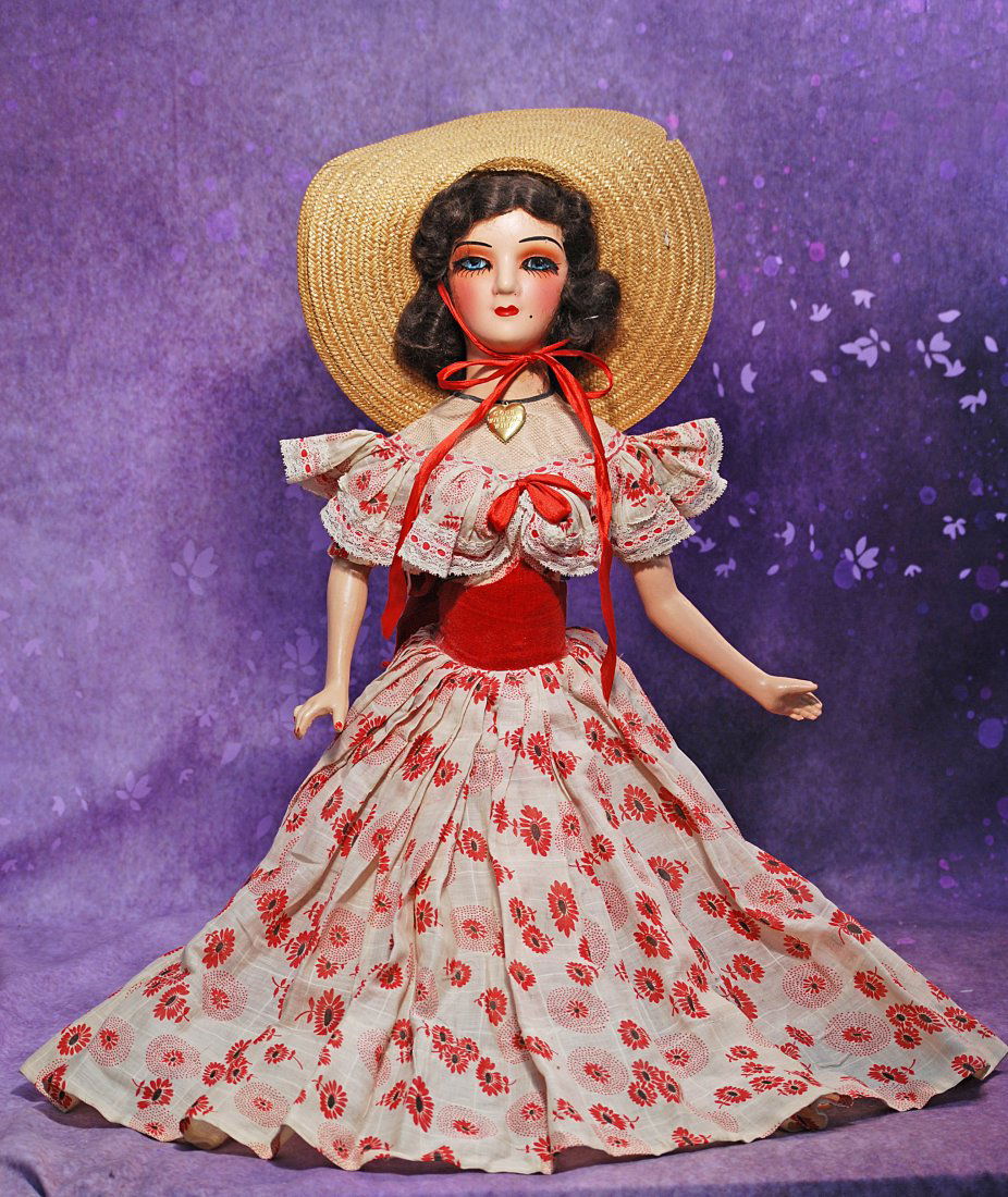 COMPOSITION BOUDOIR DOLL AS SCARLETT Oâ€™HARA. (1 of 1)