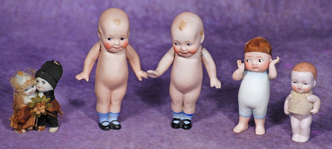 GROUP OF GERMAN ALL-BISQUE DOLLS (1 of 1)