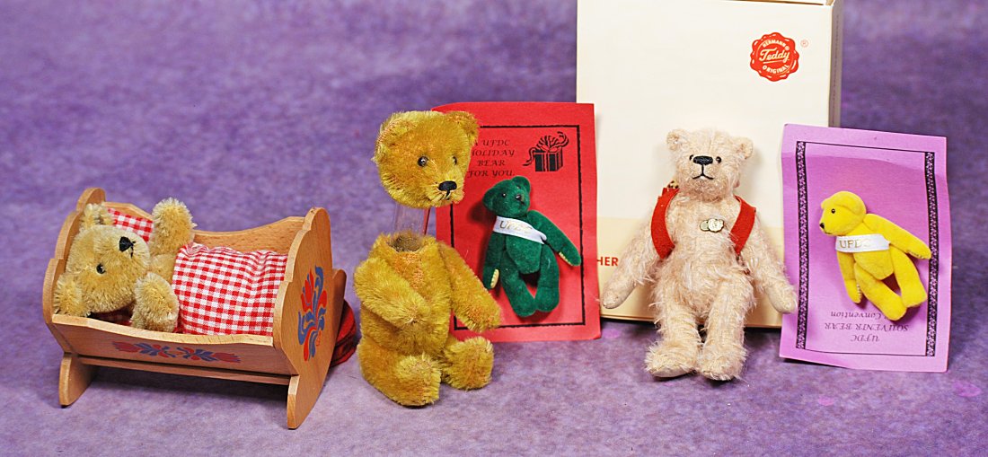 SHUCO PERFUME TEDDY BEAR AND STEIFF BEARS. (1 of 1)