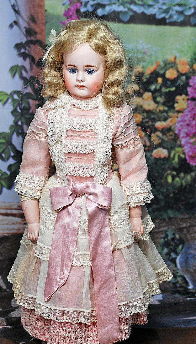 GERMAN BISQUE CLOSED-MOUTH, MODEL 309, BY BAHR AND PROSCHILD.  18”.  Marks: 309.8. (1 of 2)