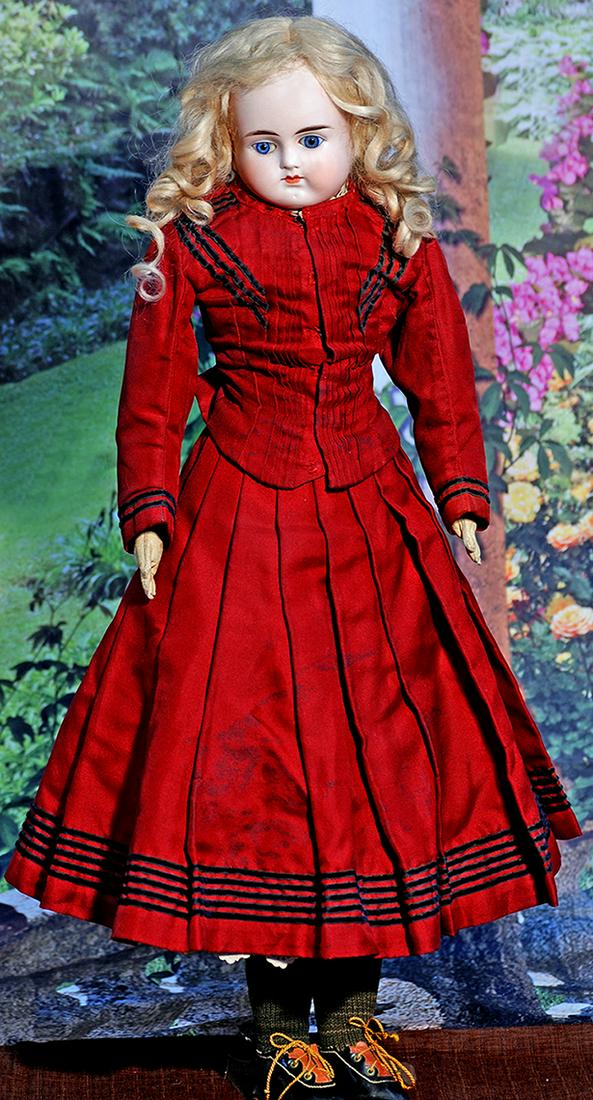 GERMAN BISQUE CLOSED-MOUTH DOLL BY ALT, BECK AND GOTTSCHALK.  20”.  Marks: 639  #7.  Bisque (1 of 2)