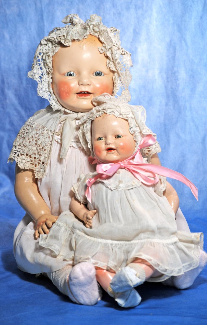 TWO COMPOSITION BABY DIMPLES BY HORSMAN. (1 of 1)