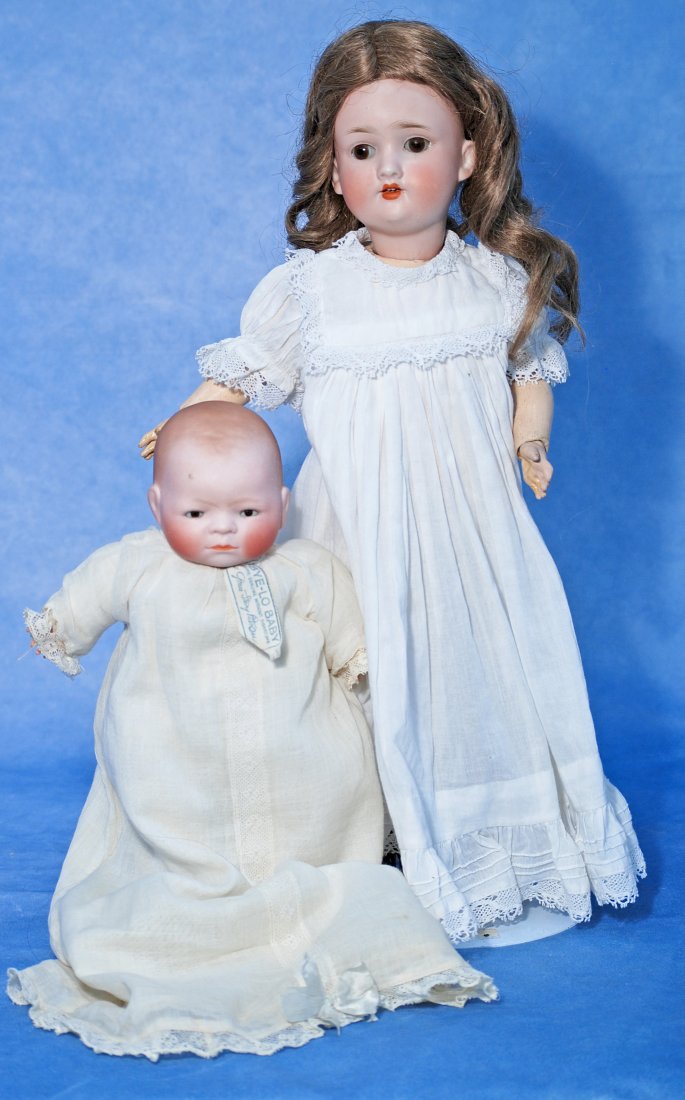 TWO GERMAN BISQUE DOLLS (1 of 1)