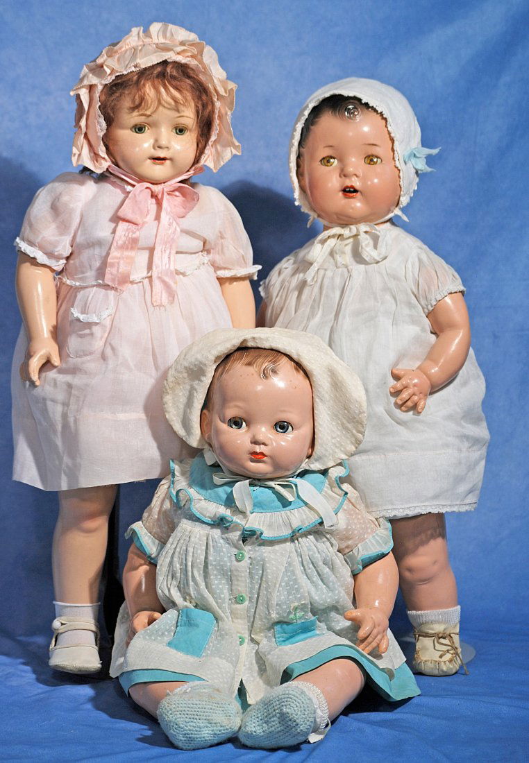 EFFANBEE ROSEMARY, SWEETIE PIE, AND UNMARKED MAMA DOLL (1 of 1)