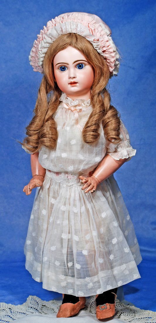 FRENCH BISQUE CLOSED MOUTH BEBE BY JUMEAU WITH RARE SLEEP EYES (1 of 2)