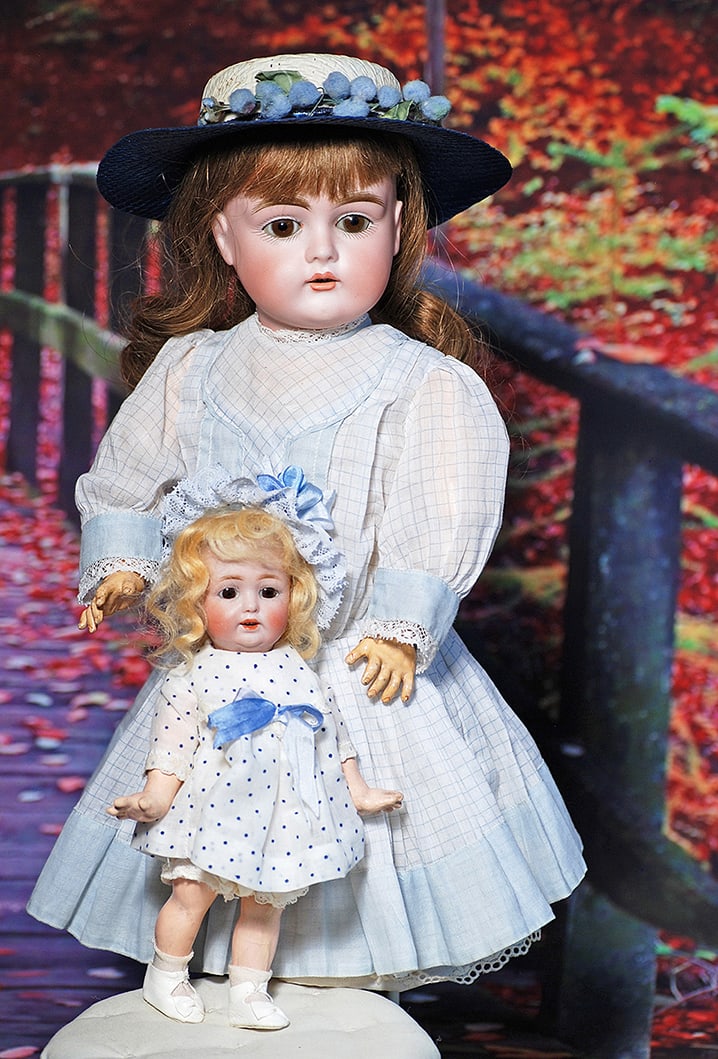 GERMAN BISQUE CHILD, 167, BY KESTNER. 16”. Marks: made in Germany 167. Bisque socket head,: GERMAN BISQUE CHILD, 167, BY KESTNER. 16”. Marks: made in Germany 167. Bisque socket head, brown sleep eyes, painted lashes, feathered brows, open mouth, accented lips, upper teeth, brown human