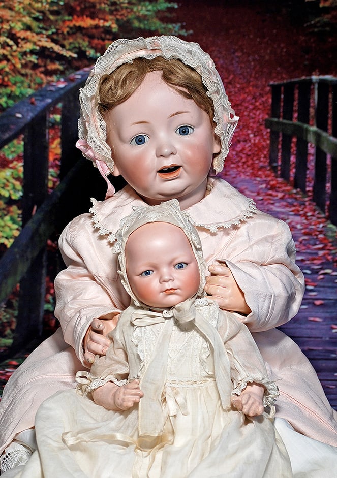 GERMAN BISQUE CHARACTER BABY BY SCHOENAU AND HOFFMEISTER. (1 of 2)