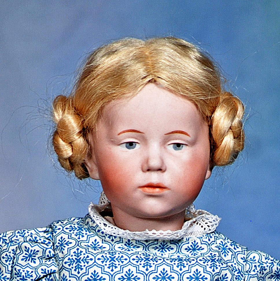 KAMMER AND REINHARDT BISQUE CHARACTER DOLL MARIE.  11”.  Marks:  K * R 30/101.  Bisque socket (1 of 2)