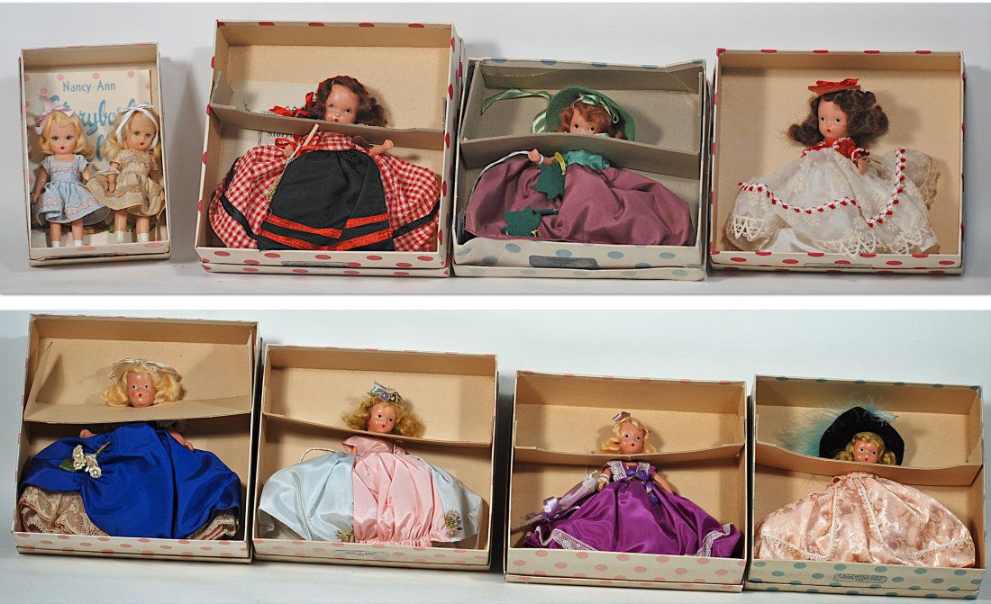 LOT OF  NANCY ANN STORYBOOK DOLLS (1 of 2)