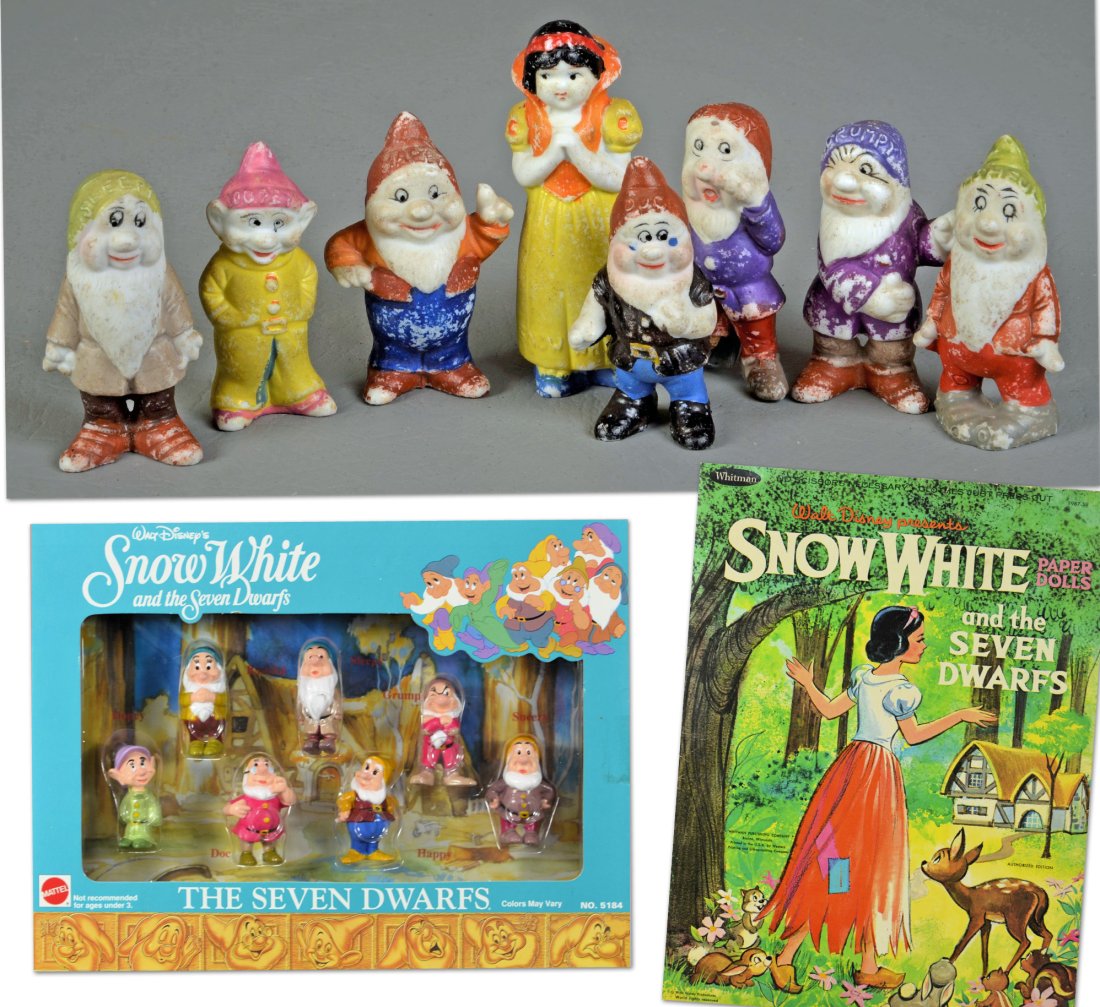 SNOW WHITE FIGURES AND PAPER DOLL BOOK. (1 of 1)