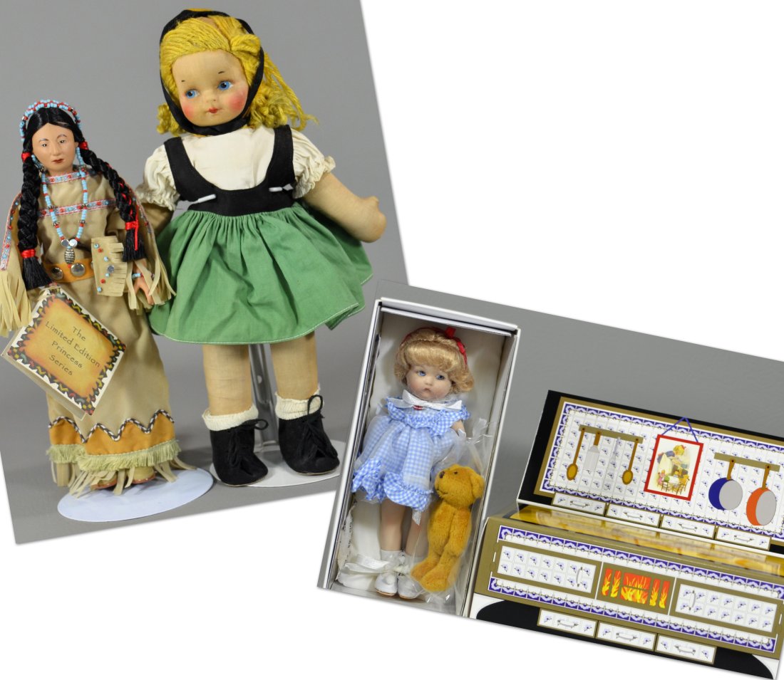 THREE COLLECTOR DOLLS. (1 of 3)