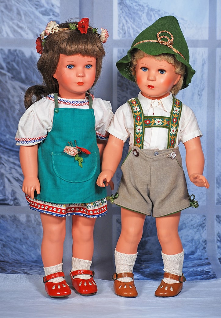 PAIR OF KATHE KRUSE DOLLS   16” (1 of 1)