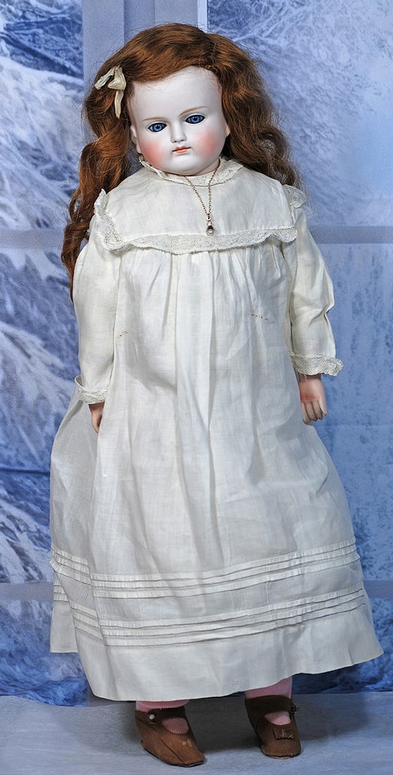 GERMAN BISQUE CLOSED-MOUTH DOLL   21” (1 of 2)