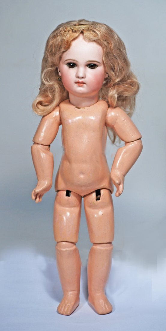 RARE, FRENCH BISQUE INCISED DEPOSE BEBE BY JUMEAU. (1 of 3)