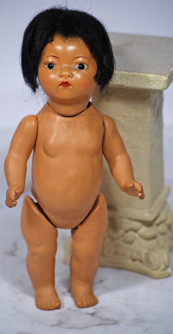 GERMAN BISQUE PORTRAIT OF ASIAN CHILD (1 of 1)