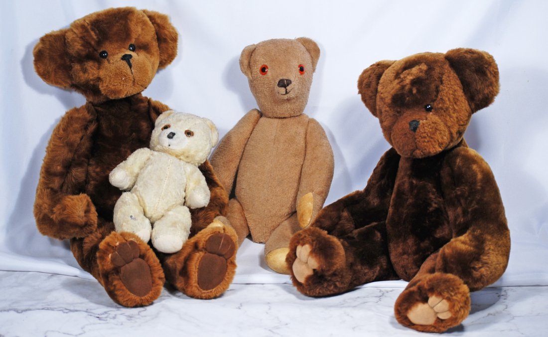 FOUR TEDDY BEARS (1 of 1)