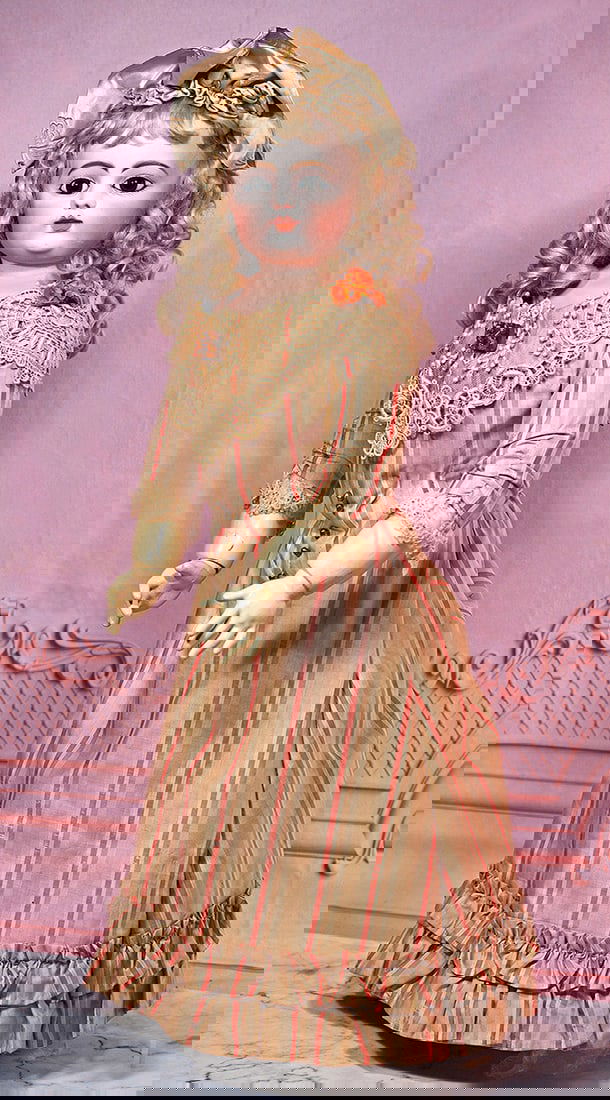 LARGE FRENCH BISQUE BEBE BY GAULTHIER WITH GESLAND BODY (1 of 2)