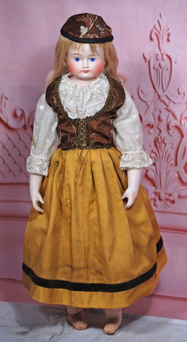 GERMAN BISQUE LADY DOLL IN PROVINCIAL COSTUME (1 of 2)