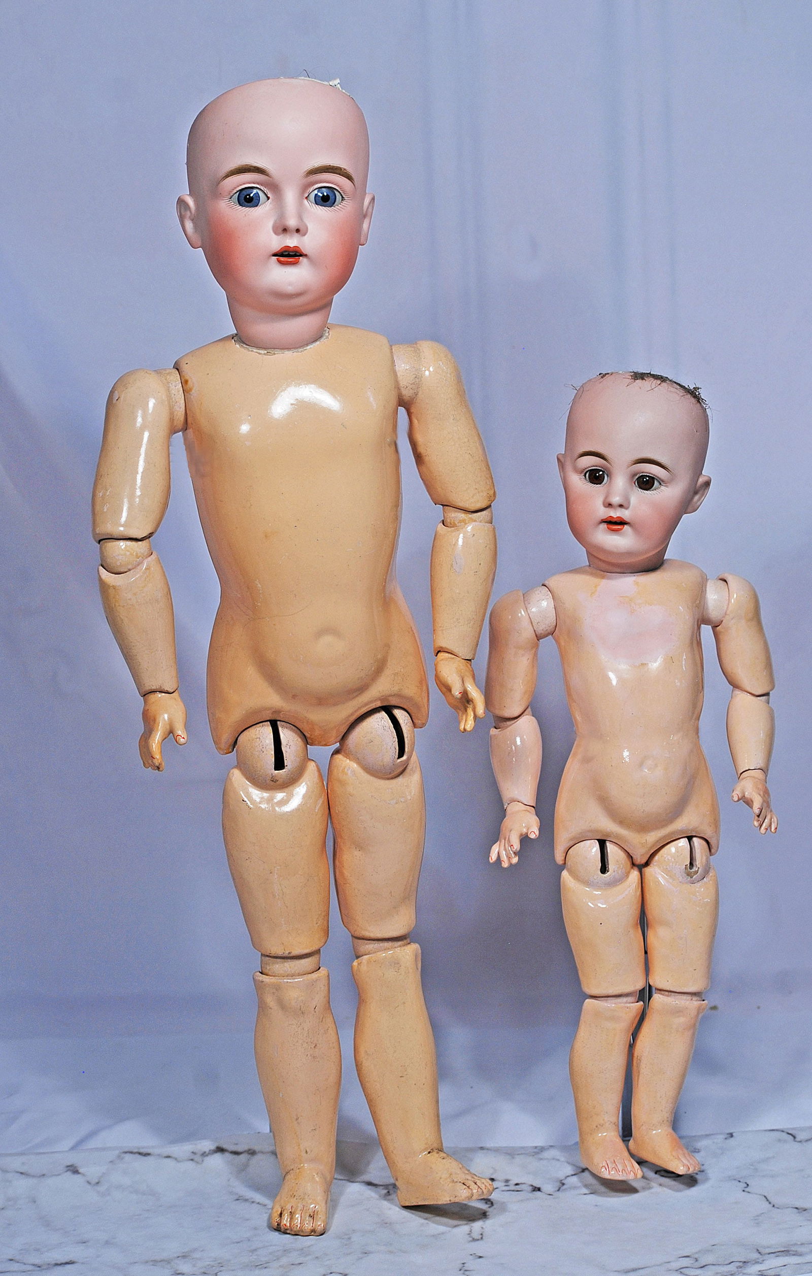 TWO GERMAN BISQUE DOLLS BY KESTNER (1 of 1)