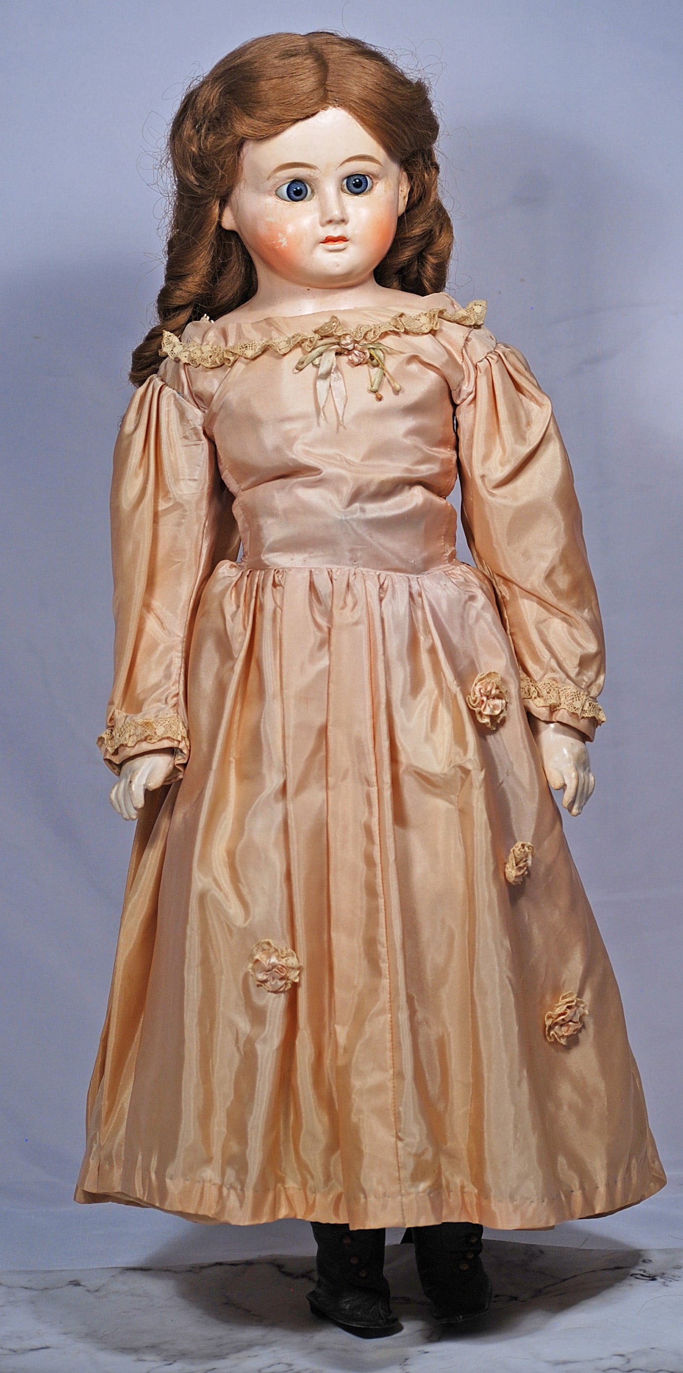 GERMAN PAPER MACHE LADY DOLL (1 of 2)