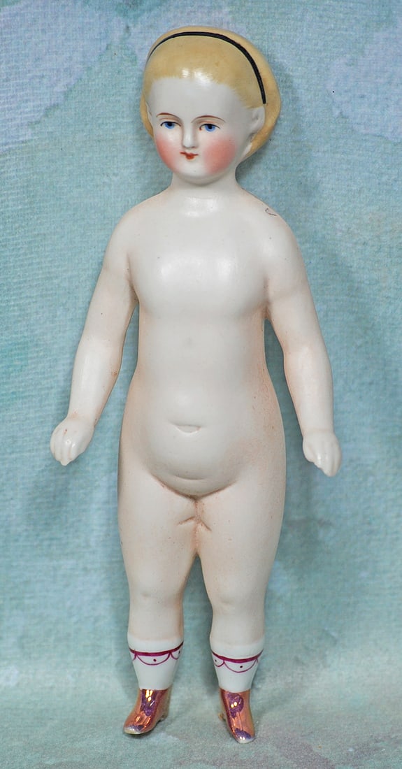 GERMAN ALL-BISQUE DOLL AS “ALICE IN WONDERLAND” (1 of 1)