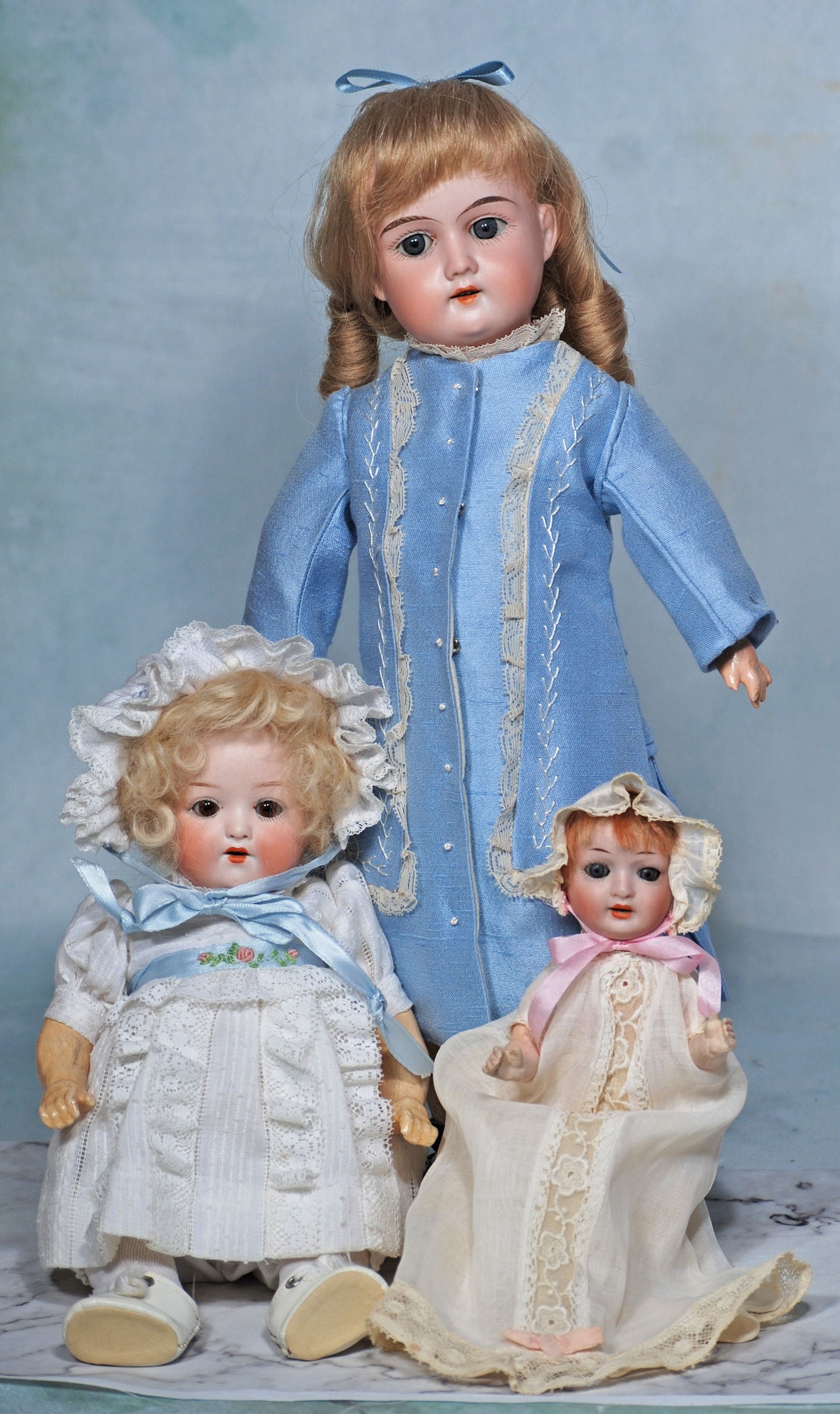 THREE GERMAN BISQUE DOLLS (1 of 1)