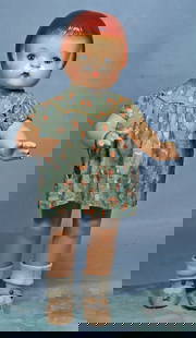 COMPOSITION “PATSY ANN” BY EFFANBEE: 6. COMPOSITION “PATSY ANN” BY EFFANBEE. 18”. Marks: Effanbee Patsy Ann Copr. Composition socket head, five-piece jointed body, painted brown hair, green sleep eyes, upper lashes and