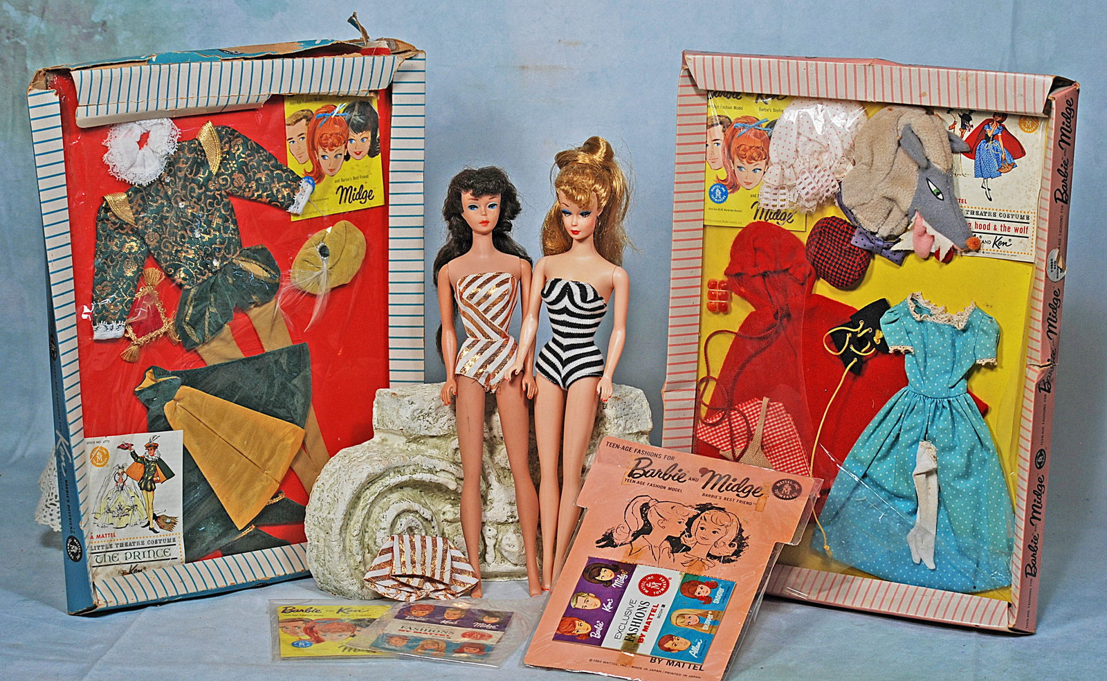 TWO BARBIE DOLLS AND TWO BOXED COSTUMES (1 of 1)