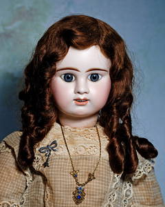 BEAUTIFUL, LARGE FRENCH BISQUE “E.D.&rdquo; BEBE BY DENAUMUR