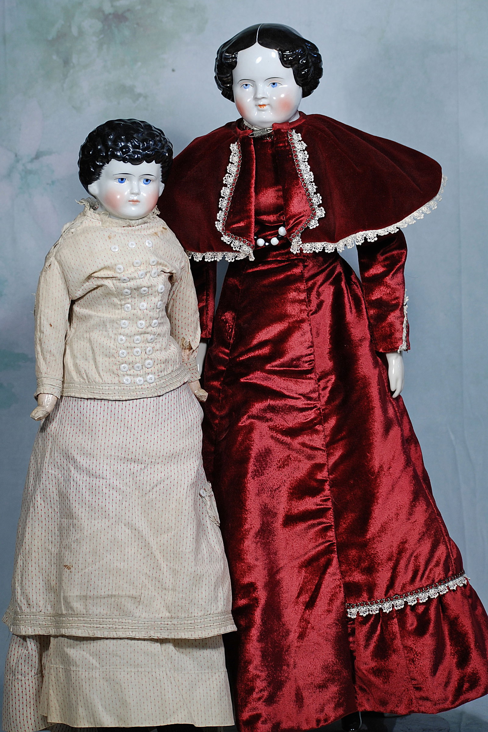 TWO LARGE PORCELAIN CHINA DOLLS (1 of 2)