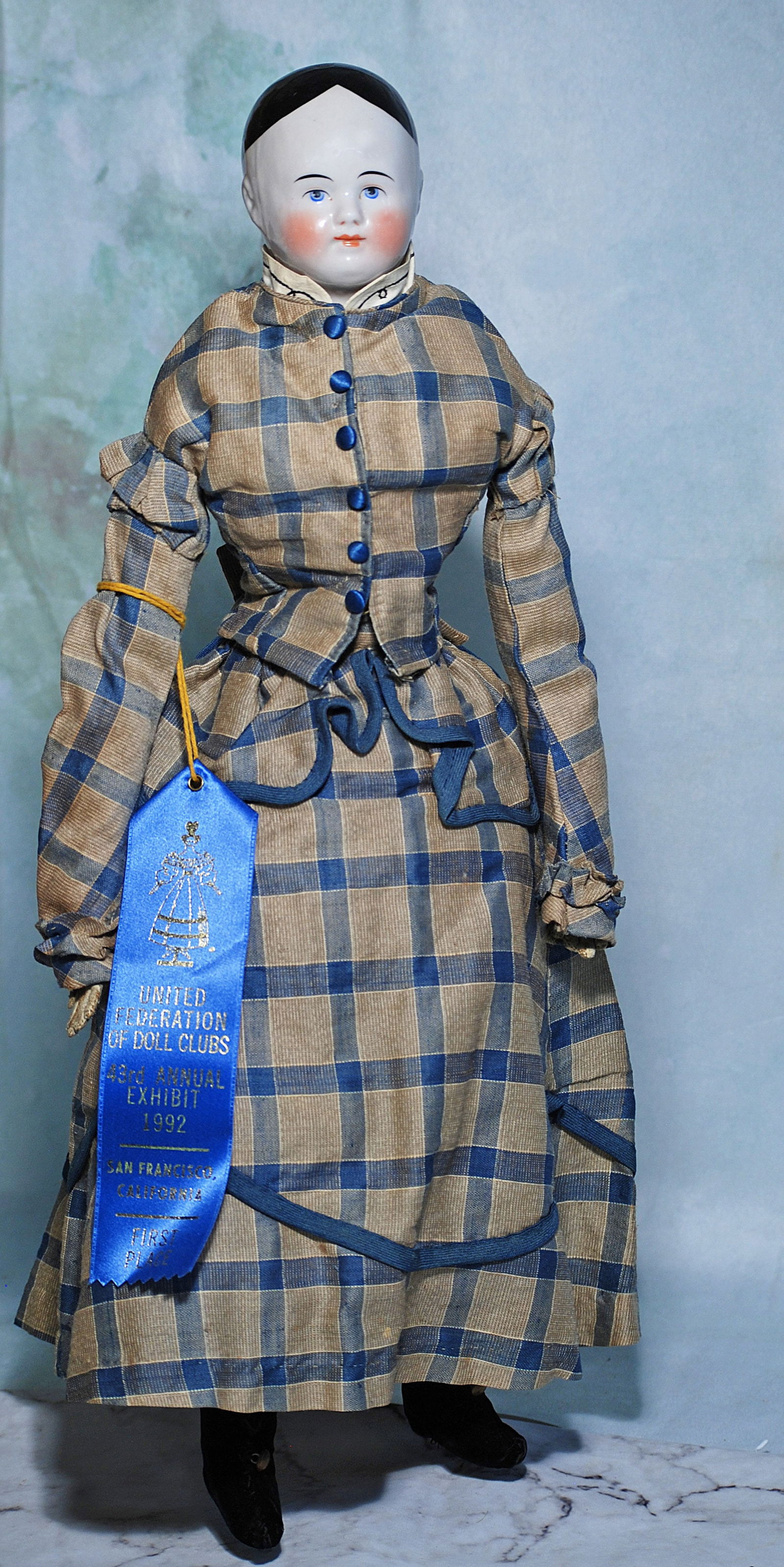 GERMAN PORCELAIN “BEIDERMEIER” LADY IN ORIGINAL COSTUME (1 of 2)