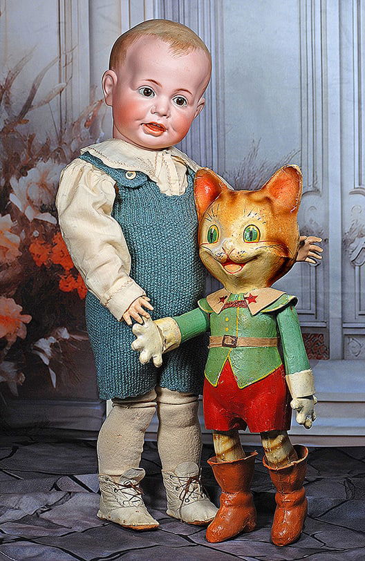 FRENCH PAPER MACHE ìPUSS AND BOOTSî BY CESAR. 1 (1 of 2)