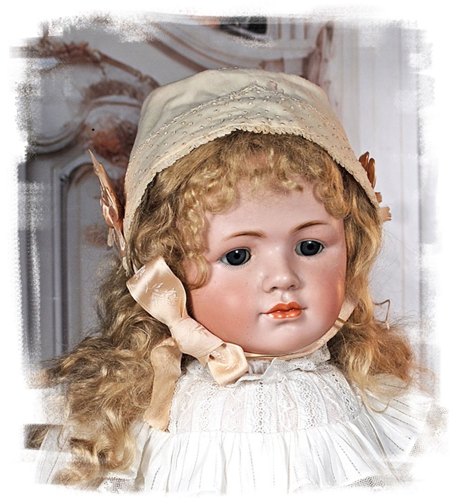 RARE BISQUE ART CHARACTER BY SIMON AND HALBIG (1 of 2)