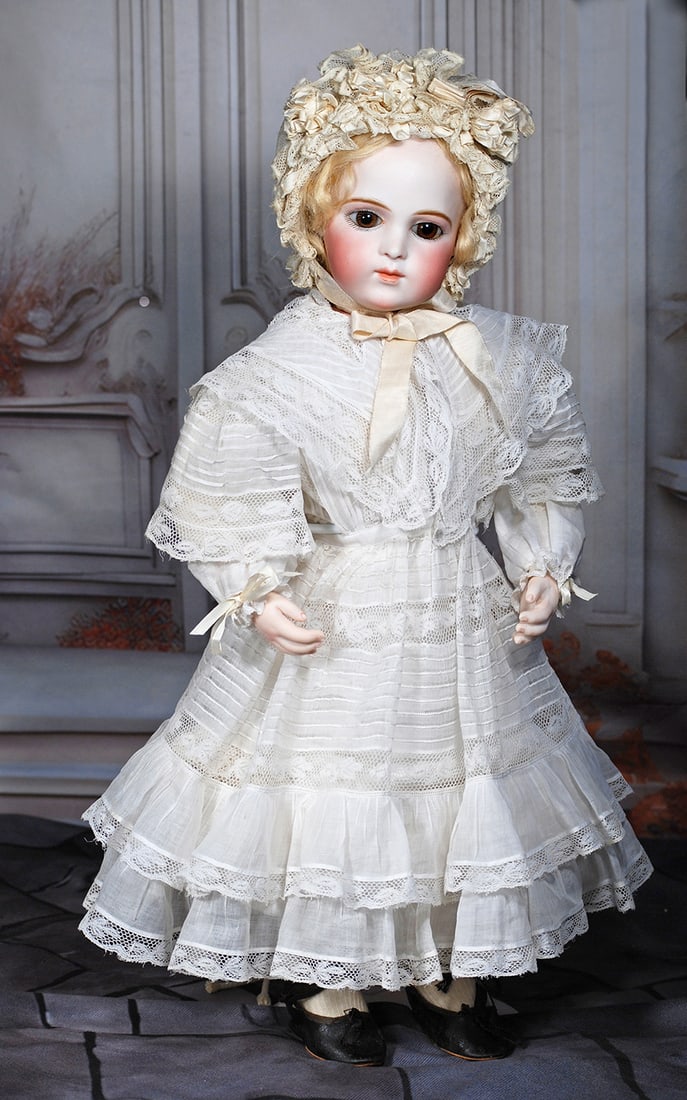 VERY BEAUTIFUL FRENCH BISQUE BEBE BREVETE BY LEON CASIMIR BRU. (1 of 2)