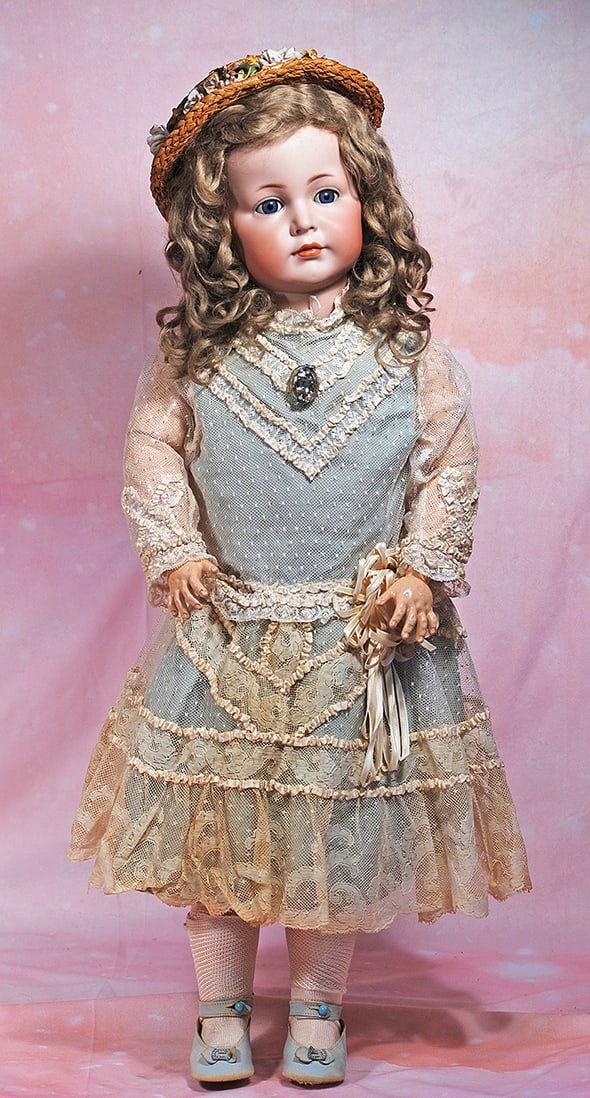BEAUTIFUL GERMAN BISQUE “MEIN LIEBLING” CHILD BY KAMMER AND REINHARDT.  28”. (1 of 2)