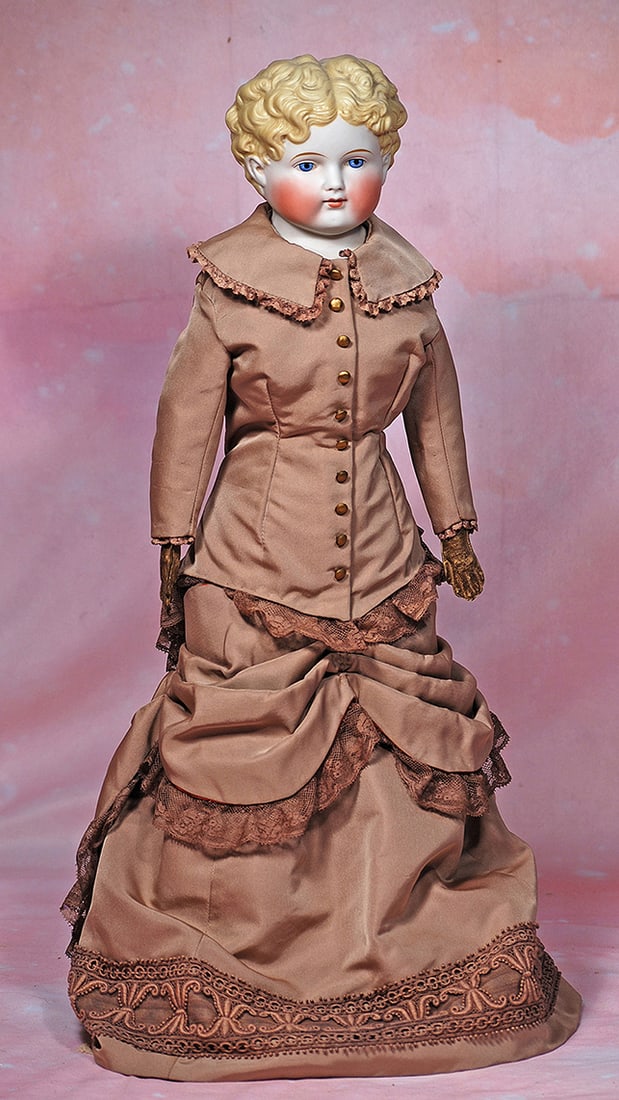 GERMAN BISQUE PARIAN TYPE LADY. (1 of 2)