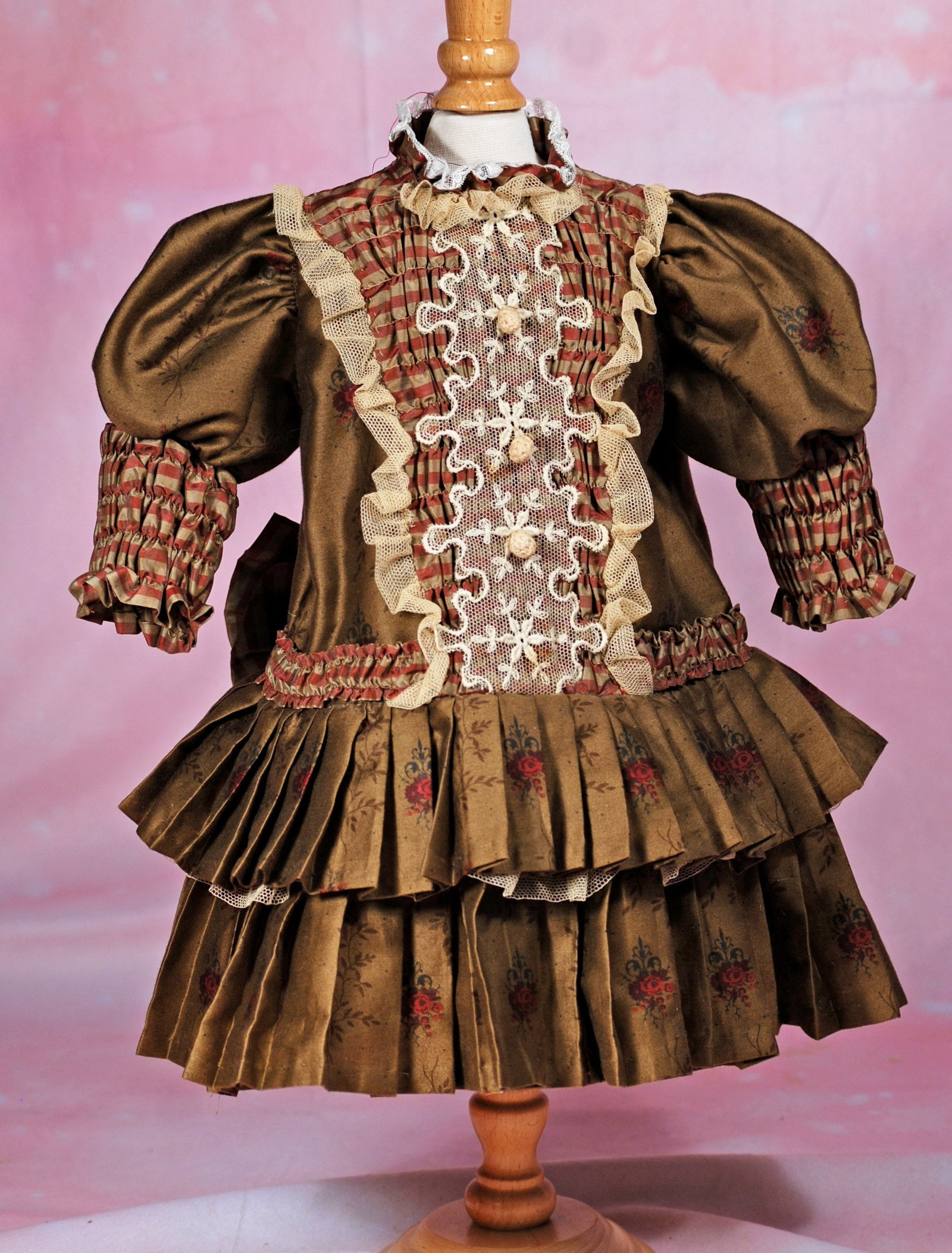 SILK DOLL DRESS AND CAPELET. (1 of 2)