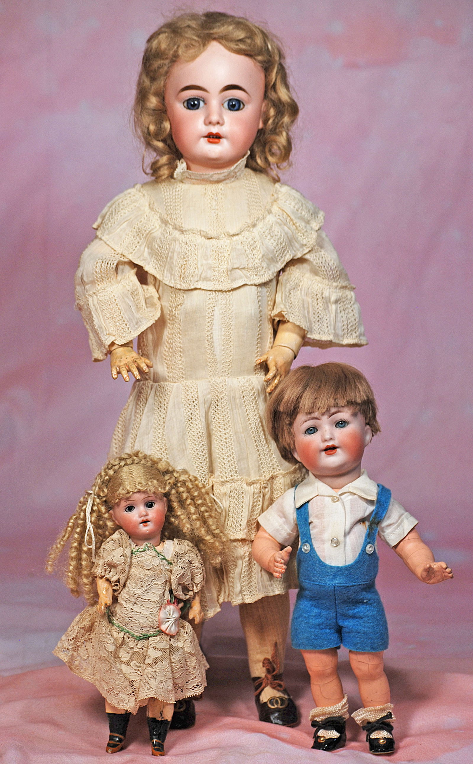 THREE GERMAN BISQUE DOLLS (1 of 1)