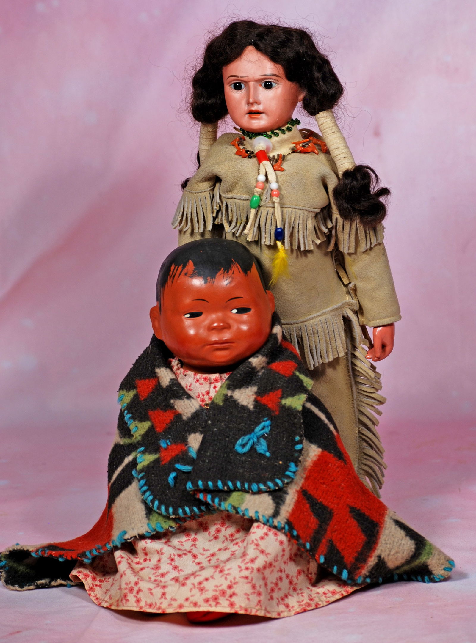 TWO NATIVE AMERICAN DOLLS (1 of 1)