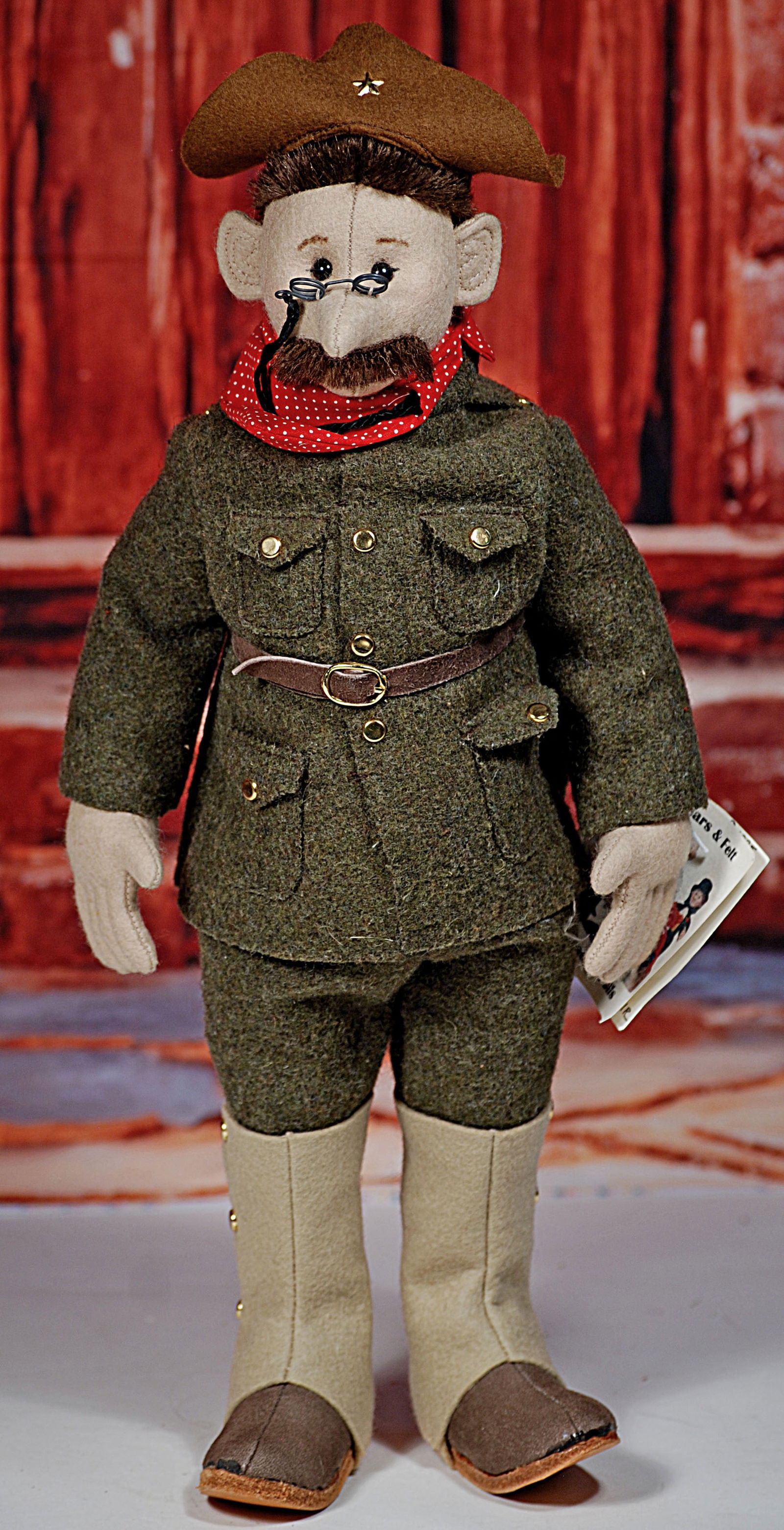 PORTRAIT DOLL OF TEDDY ROOSEVELET AS ROUGH RIDER BY PATRICIA BLAIR. (1 of 1)