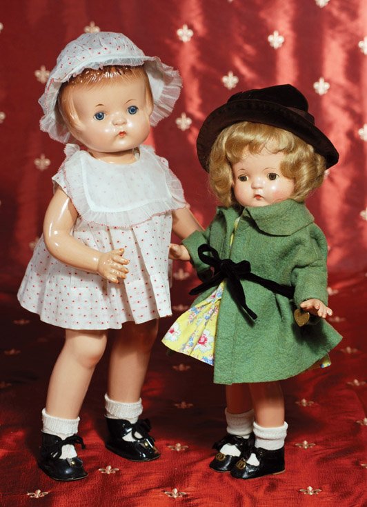 COMPOSITION CHILD DOLL “PATSY ANN” BY EFFANBEE. M: COMPOSITION CHILD DOLL “PATSY ANN” BY EFFANBEE. Marks: Effanbee, Patsy Ann. 19”. Composition socket head on five-piece jointed composition body, blue sleep eyes, painted and applied lashes, clos