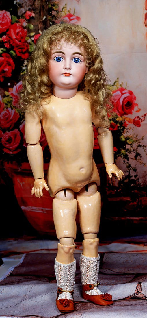 GERMAN BISQUE CLOSED MOUTH DOLL, MODEL 128, BY KESTNER (1 of 2)