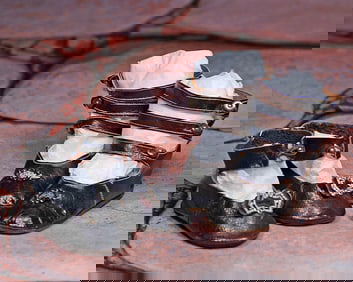 TWO PAIR OF ANTIQUE DOLL SHOES