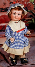 GERMAN BISQUE CHARACTER WITH TODDLER BODY BY ARMAND MARSEILLE