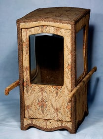 FRENCH TAPESTRY COVERED SEDAN CHAIR